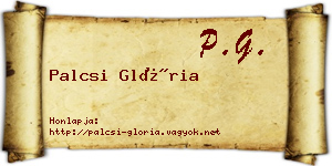 Palcsi Glória névjegykártya